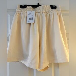 NWT Size XS/S BTL Silk Shorts (Almond Colour)